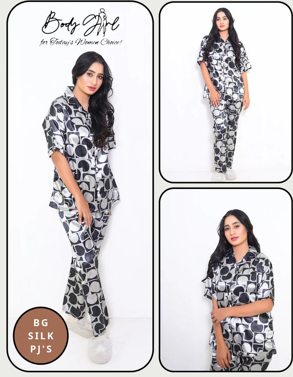 The Once More Stylish 2-Piece Half Sleeves Set – Black & White Design